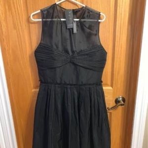Club Monaco Elegant Black Sleeveless Midi Dress